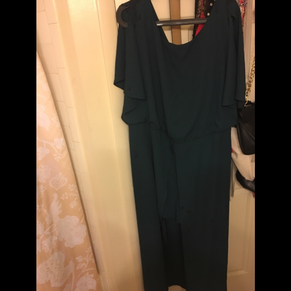 Teal maxi romper